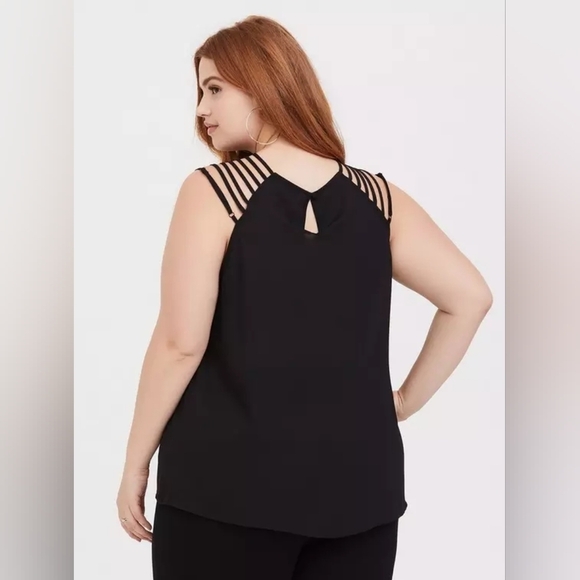 Torrid strappy chiffon blouse 2X - Picture 3 of 10